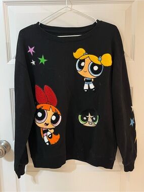 Black Powerpuff Girls Graphic Sweatshirt - Women